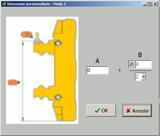 Configuration de l'étalon
